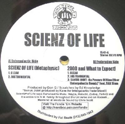 Scienz Of Life – Scienz Of Life (Metaphysic) / 2000 And What To Expect! (VLS) (1997) (FLAC + 320 kbps)