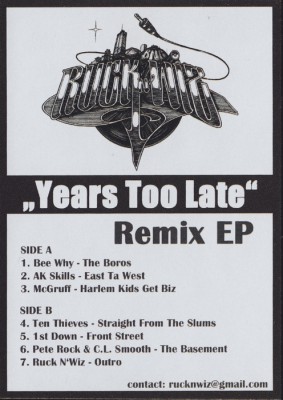 VA – Years Too Late: Remix EP (Vinyl) (2013) (FLAC + 320 kbps)