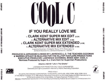 Cool C - If You Really Love Me (Back)