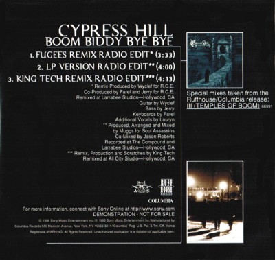 Cypress Hill – Boom Biddy Bye Bye (Promo CDS) (1996) (320 kbps)