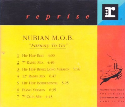Nubian M.O.B. ‎- Farway To Go (Promo CDS) (1992) (320 kbps)