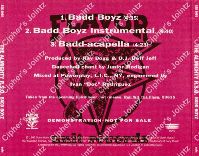 The Almighty RSO – Badd Boyz (Promo CDS) (1993) (320 kbps)