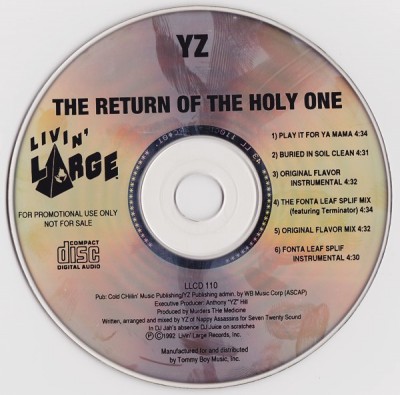 The Return Of The Holy One CD