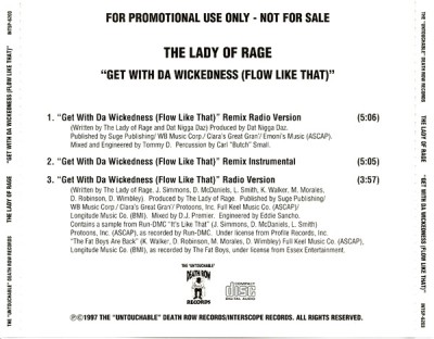 The Lady Of Rage – Get With Da Wickedness (Flow Like That) (Promo CDS) (1997) (320 kbps)