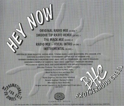 Brotherhood Creed – Hey Now (Promo CDS) (1992) (320 kbps)