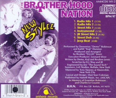The Brotherhood Nation – New Stylee (Promo CDS) (1992) (320 kbps)