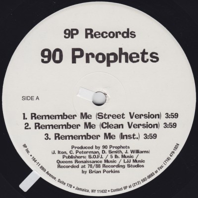 90 Prophets – Remember Me / The Day I Died (VLS) (1996) (FLAC + 320 kbps)