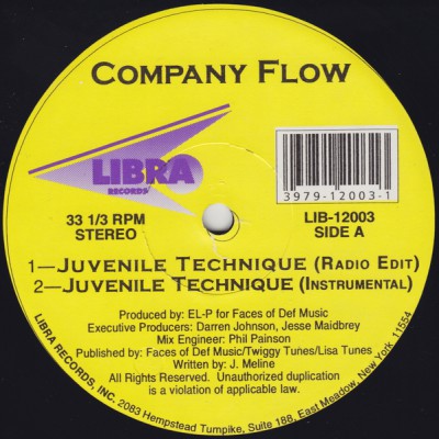 Company Flow – Juvenile Technique (VLS) (1994) (FLAC + 320 kbps)