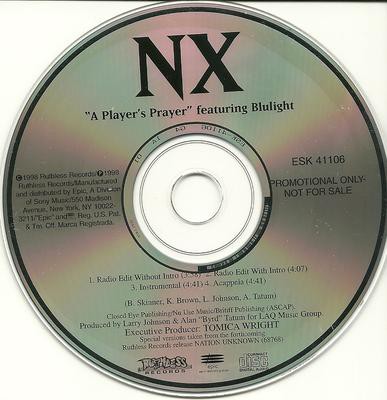 NX – A Player’s Prayer (Promo CDS) (1998) (320 kbps)