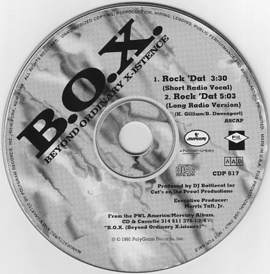 B.O.X. – Rock Dat (Promo CDS) (1991) (320 kbps)