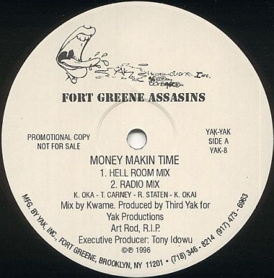 Fort Greene Assasins & Brooklyn Assault Team – Money Makin Time / Beep Me (VLS) (1996) (FLAC + 320 kbps)