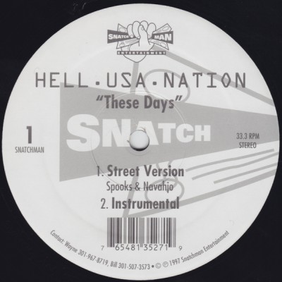 Hell.Usa.Nation – These Days / Stay On Top (VLS) (1997) (FLAC + 320 kbps)