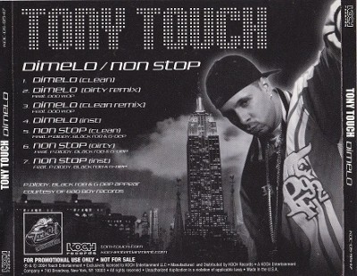 Tony Touch – Dimelo / Non Stop (Promo CDS) (2004) (320 kbps)