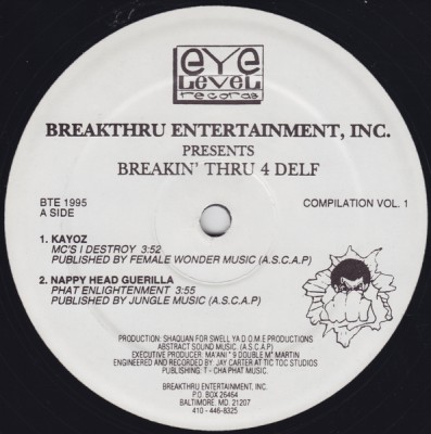 VA – Breakin’ Thru 4 Delf EP (Vinyl) (1995) (FLAC + 320 kbps)