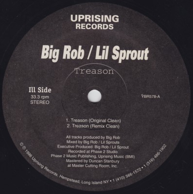Big Rob & Lil Sprout - Treason (1996)