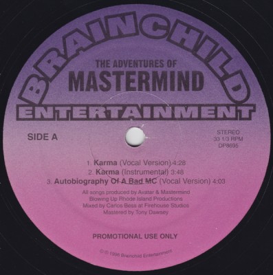 Mastermind – The Adventures Of Mastermind EP (Vinyl) (1996) (FLAC + 320 kbps)