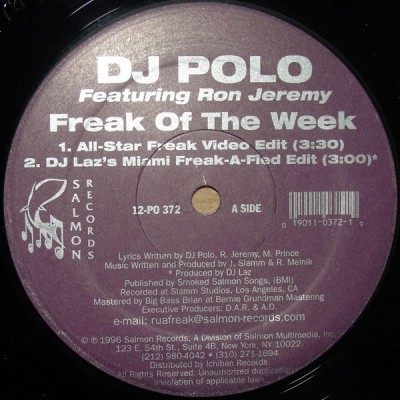 DJ Polo featuring Ron Jeremy - 1996 - Freak of the Week