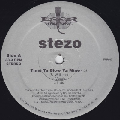 Stezo – Time Ta Blow Ya Mine / Tention Off The Chest (VLS) (1996) (FLAC + 320 kbps)