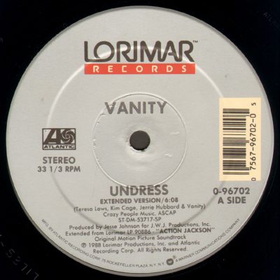 Vanity / M.C. Jam And Pee Wee Jam – Undress (Extended Version) / Protect And Serve (1988) (VLS) (FLAC + 320 kbps)