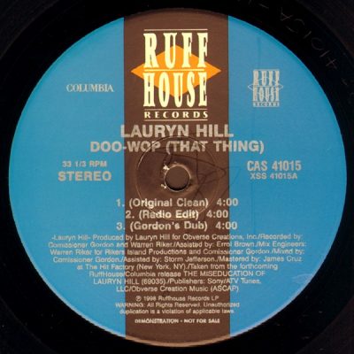 Lauryn Hill – Doo-Wop (That Thing) (1998) (Promo VLS) (FLAC + 320 kbps)