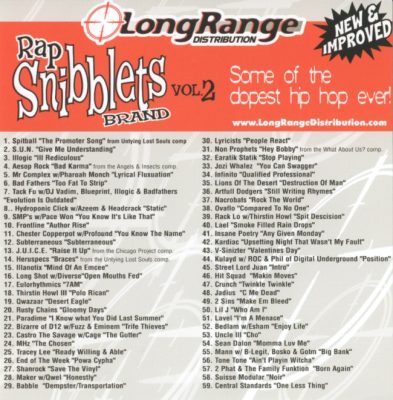 VA – Long Range Distribution: Rap Snibblets Brand Vol. 2 (CD) (2007) (FLAC + 320 kbps)