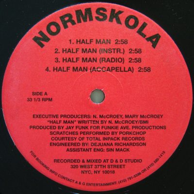 Normskola – Half Man / Normskola (VLS) (1998) (FLAC + 320 kbps)