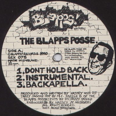 The Blapps Posse – Don’t Hold Back! (1990) (VLS) (FLAC + 320 kbps)