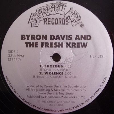 Byron Davis & The Fresh Krew – Shotgun (VLS) (1989) (FLAC + 320 kbps)