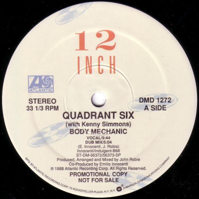 Quadrant Six With Kenny Simmons – Body Mechanic (1982-1988) (VLS) (FLAC + 320 kbps)