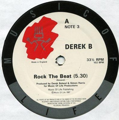 Derek B – Rock The Beat (1987) (VLS) (320 kbps)