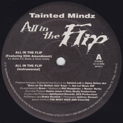 Tainted Mindz – All In The Flip (VLS) (1996) (FLAC + 320 kbps)