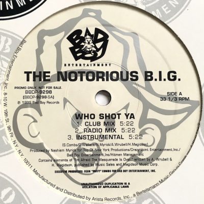 Notorious B.I.G. – Who Shot Ya / 10 Crack Commandments (VLS) (1999) (FLAC + 320 kbps)
