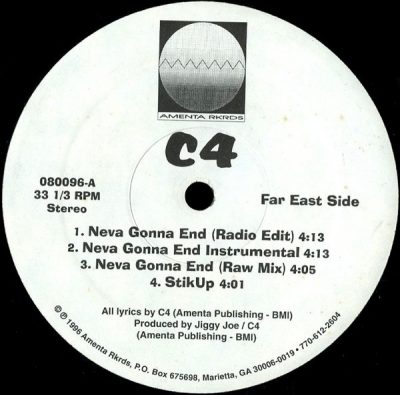C4 – Neva Gonna End EP (Vinyl) (1996) (FLAC + 320 kbps)