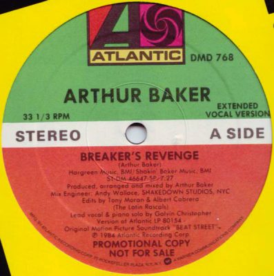 Arthur Baker – Breaker’s Revenge (1984) (Promo VLS) (FLAC + 320 kbps)