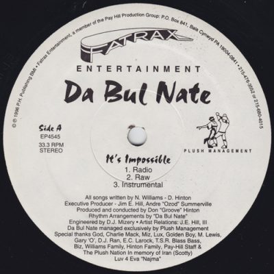 Da Bul Nate – It’s Impossible (1996) (VLS) (FLAC + 320 kbps)