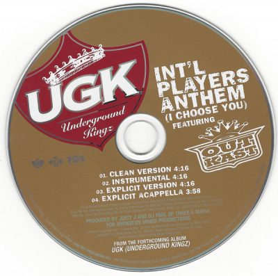 UGK – Int’l Players Anthem (CDS) (2007) (FLAC + 320 kbps)