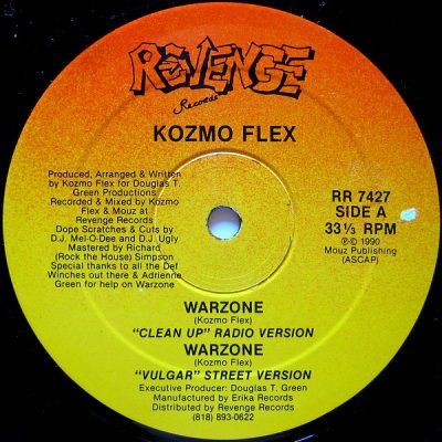 Kozmo Flex – Warzone (VLS) (1990) (FLAC + 320 kbps)