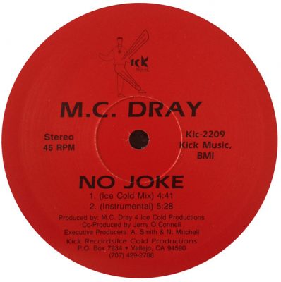 MC Dray – No Joke (VLS) (1989) (FLAC + 320 kbps)