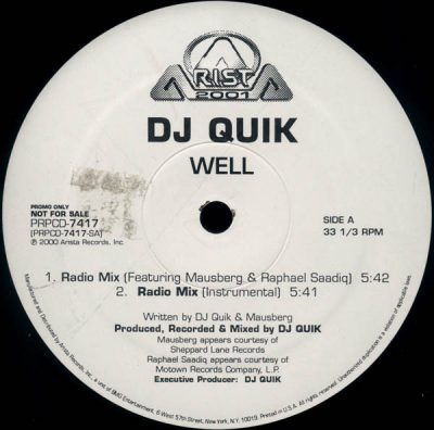 DJ Quik – Well (VLS) (2000) (FLAC + 320 kbps)