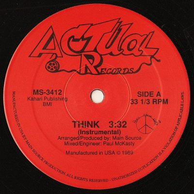 Main Source – Think / Atom (VLS) (1989) (FLAC + 320 kbps)