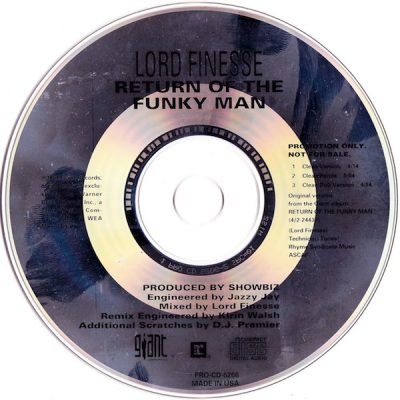 Lord Finesse – Return Of The Funky Man (Promo CDS) (1992) (320 kbps)