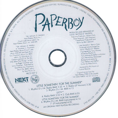 Paperboy – Little Somethin’ For The Summer (Promo CDS) (1993) (320 kbps)