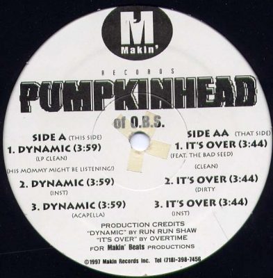 Pumpkinhead – Dynamic / It’s Over (VLS) (1997) (FLAC + 320 kbps)