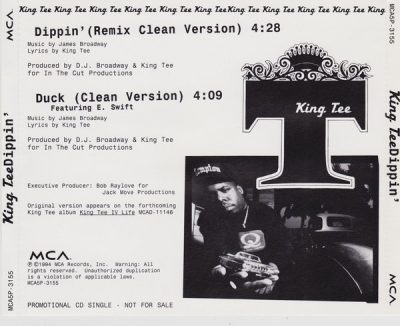 King Tee – Dippin’ / Duck (Promo CDS) (1994) (FLAC + 320 kbps)