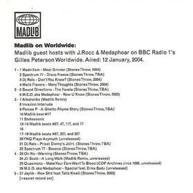 Madlib – Madlib On Worldwide (CD) (2004) (FLAC + 320 kbps)