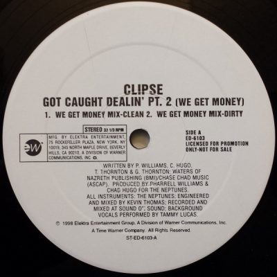 Clipse – Got Caught Dealin’ Pt. 2 (We Get Money) (VLS) (1998) (FLAC + 320 kbps)