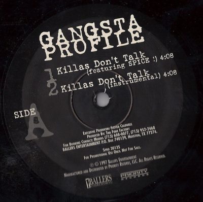 Gangsta Profile – Killas Don’t Talk (VLS) (1997) (FLAC + 320 kbps)