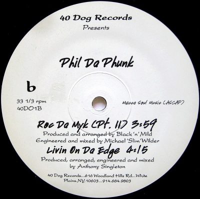 Phil Da Phunk – Roc Da Myk / Livin On Da Edge (VLS) (1996) (FLAC + 320 kbps)