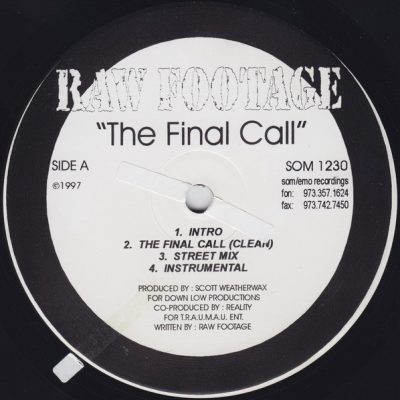 Raw Footage – The Final Call / Stay Tuned (VLS) (1997) (FLAC + 320 kbps)