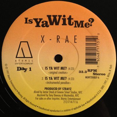 X-Rae – Is Ya Wit Me? / One Time 2 Slip (VLS) (1997) (FLAC + 320 kbps)